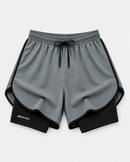Kit Short Deportivo para Entrenamiento y Running con Compresión Interna