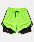 Kit Short Deportivo para Entrenamiento y Running con Compresión Interna