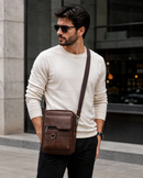 Bolso de Cuero para Hombre + Cartera RFID