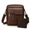 Bolso de Cuero para Hombre + Cartera RFID