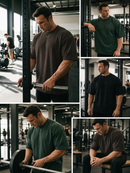 Playeras Oversize Lisas para Hombre – Algodón Puro