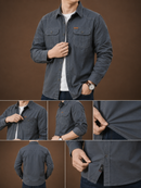 Camisa de Manga Larga Military con Bolsillos y Diseño Único Original (Gana un Reloj a Prueba de Agua de Regalo)